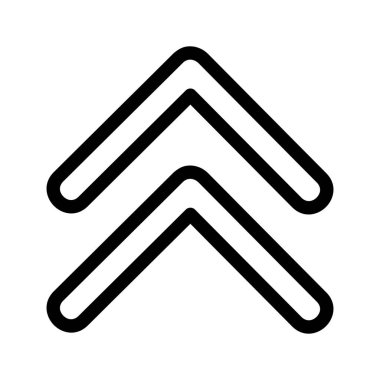  Web tasarımı için yukarı yönlü ok simgesi