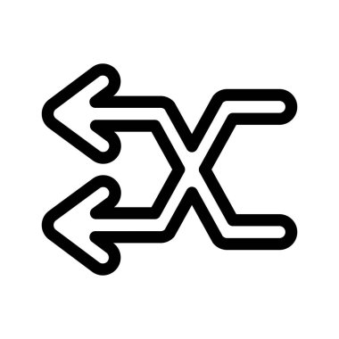 Web tasarımı için sol yön ok simgesi