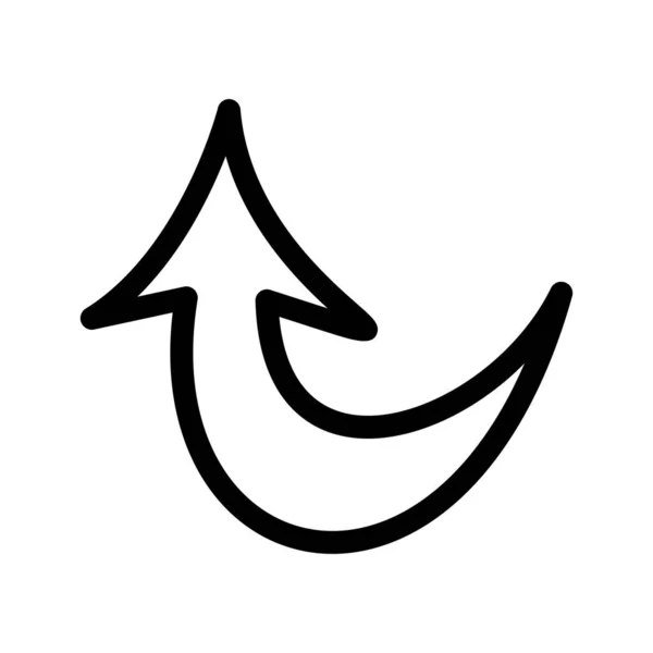 Górę Kierunku Arrow Ikona Dla Twojego Projektu — Wektor stockowy