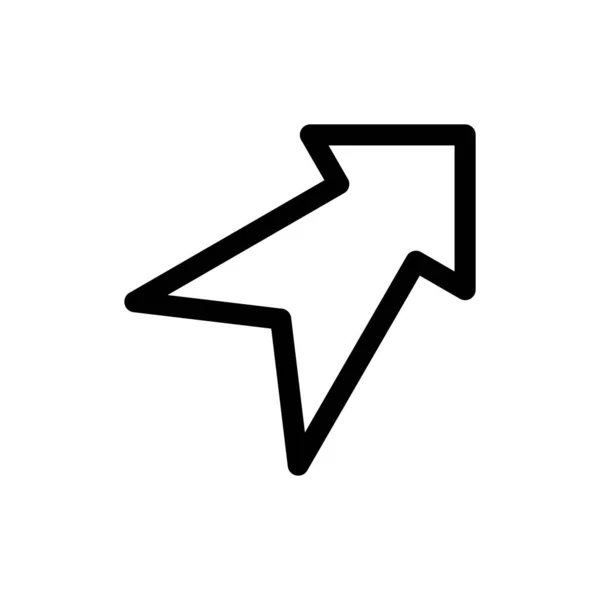 Icono Flecha Hacia Arriba Dirección Para Proyecto — Vector de stock