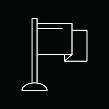 bayrak simgesi, web grafiği, vektör illüstrasyonu 