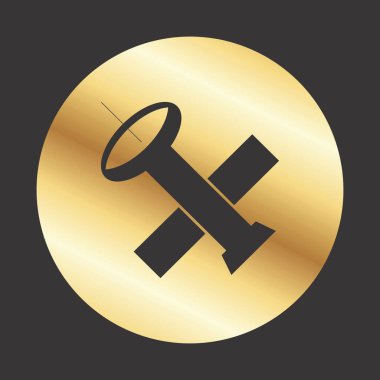 uydu simgesi, web grafiği, vektör illüstrasyonu 