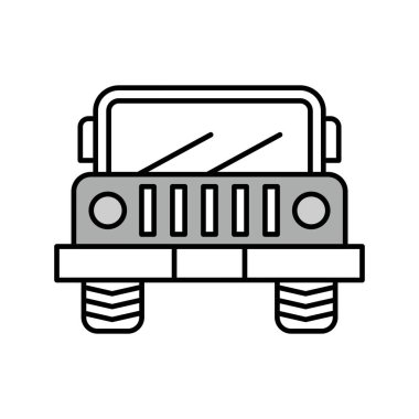 Jip arabası, vektör çizimi