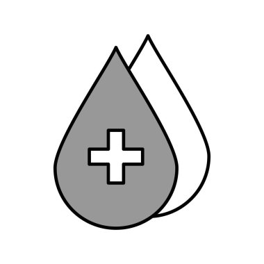 Projeniz için düz arkaplanda vektör bırakma simgesi