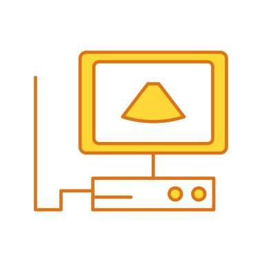 Ultrason simgesi, vektör illüstrasyonu