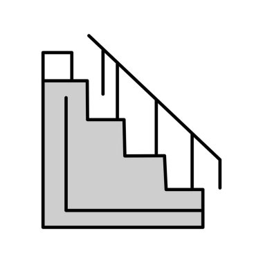  Vektör merdiven simgesi yaratıcı vektör tasarım şablonu