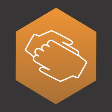 Projeniz için el sıkışma simgesi