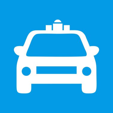 Polis arabası, vektör illüstrasyon