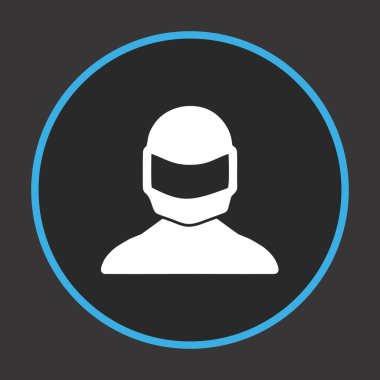 Projeniz için motorcu simgesi