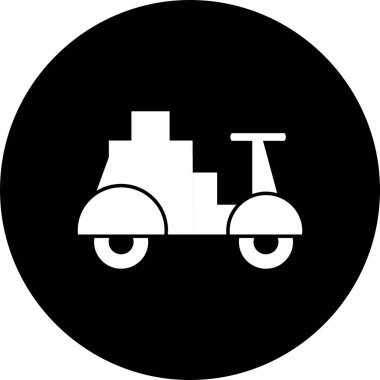  Motosiklet taşımacılığının vektör çizimi