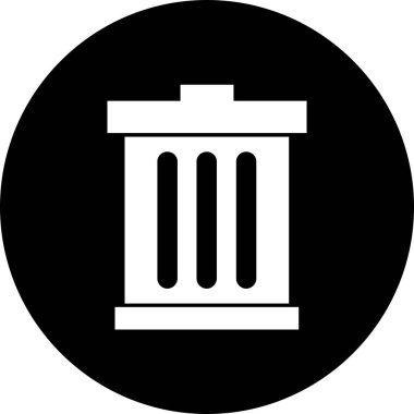 Vektör çöp simgesi, grafik tasarımı