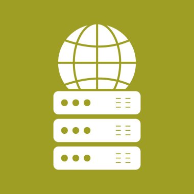 Vektör küre simgesi, grafik tasarımı