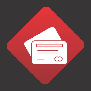 Projeniz için kredi kartı vektör simgesi