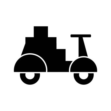  Motosiklet taşımacılığının vektör çizimi