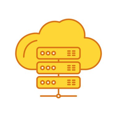  Projeniz için Vektör Sunucu Bulutu simgesi