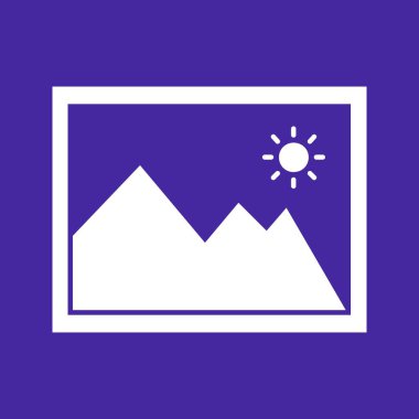 Galeri Simgesi vektör illüstrasyonu