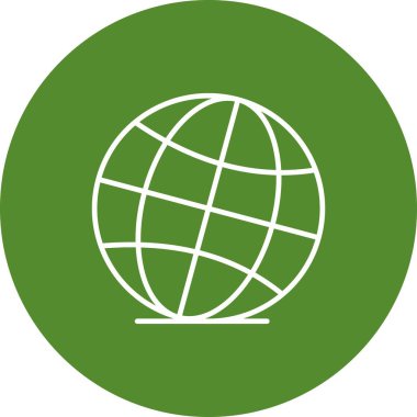 Vektör küre simgesi, grafik tasarımı