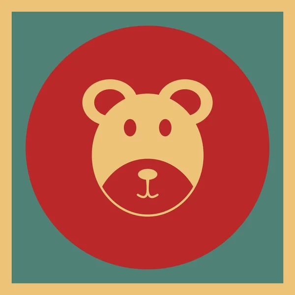 Niedźwiedź Ikona Dla Twojego Projektu — Wektor stockowy