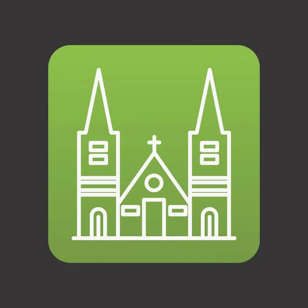 Икона Церкви Вашего Проекта — стоковый вектор