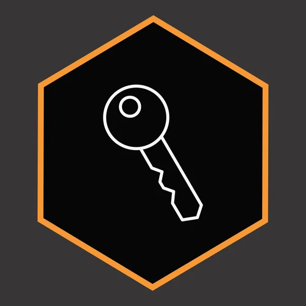 Schlüsselsymbol Für Ihr Projekt — Stockvektor