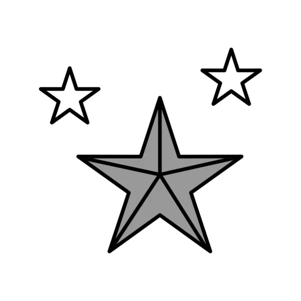 Icono Estrellas Vectoriales Sobre Fondo Liso Para Proyecto — Archivo Imágenes Vectoriales