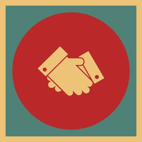 Handshake Symbol Für Ihr Projekt — Stockvektor
