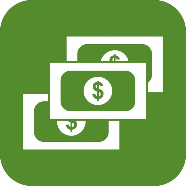 Διανυσματική Απεικόνιση Των Χρημάτων Δολάρια — Διανυσματικό Αρχείο