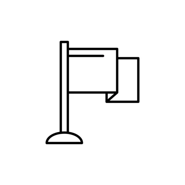Icono Bandera Gráfico Web Ilustración Vectorial — Vector de stock