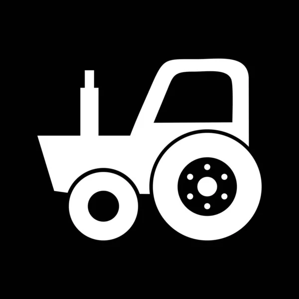 Vector Tractor Icon Your Project — Stock Vector