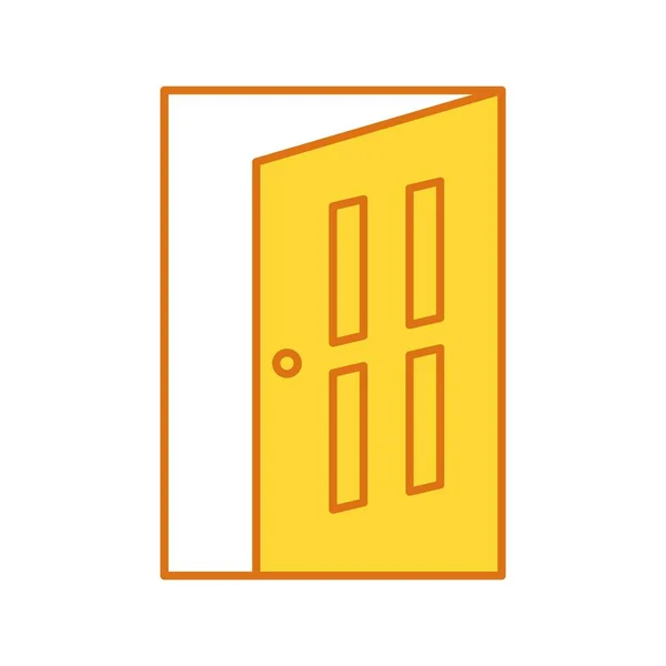Vector Door Icon Your Project — Stock Vector