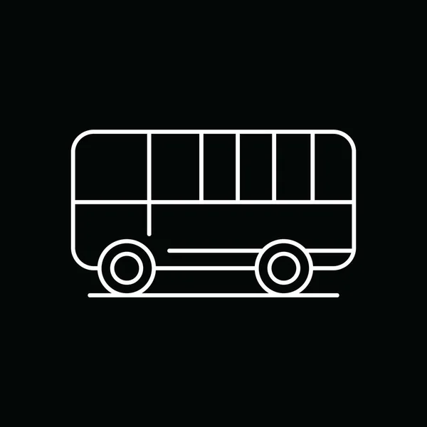 Vektorbusz Ikon Projekthez — Stock Vector