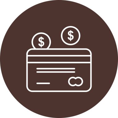 Projeniz için kredi kartı vektör simgesi