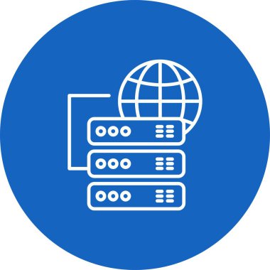 Vektör küre simgesi, grafik tasarımı