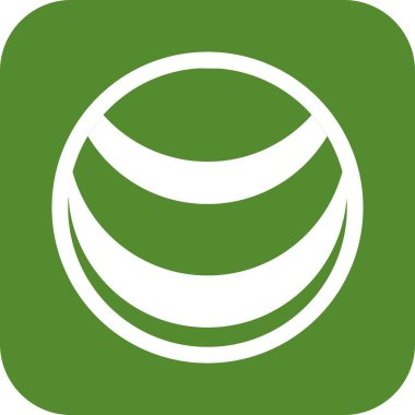  Gezegen simgesi, vektör çizimi