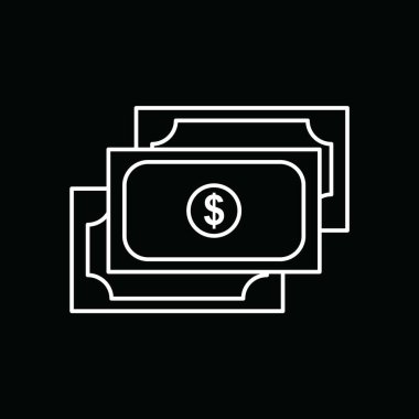 Paranın vektör illüstrasyonu, dolar