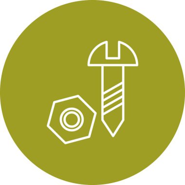 Projeniz için vektör vida simgesi