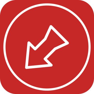 Web tasarımı için sol yön ok simgesi