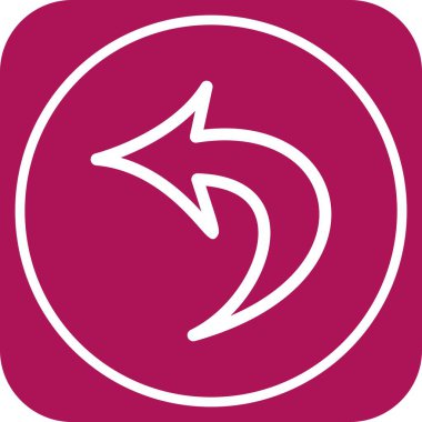 Web tasarımı için sol yön ok simgesi