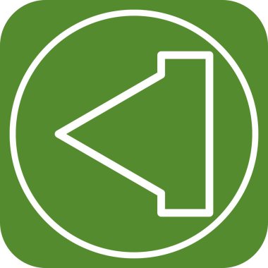 Web tasarımı için sol yön ok simgesi