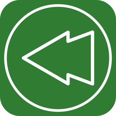 Web tasarımı için sol yön ok simgesi