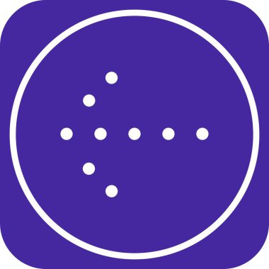 Web tasarımı için sol yön ok simgesi