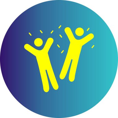 Projeniz için mutlu vektör simgesi