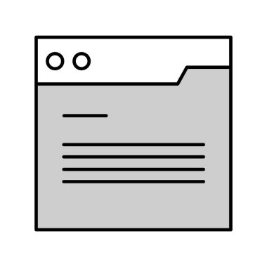  Vektör dizin simgesi, illüstrasyon