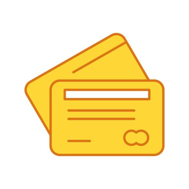 Projeniz için kredi kartı vektör simgesi