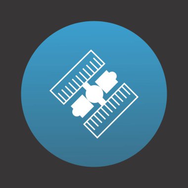 uydu simgesi, web grafiği, vektör illüstrasyonu 