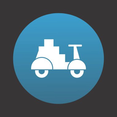  Motosiklet taşımacılığının vektör çizimi