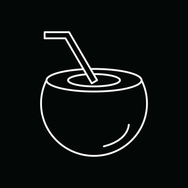 Projeniz için vektör hindistan cevizi simgesi