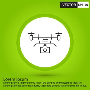 Projeniz için vektör drone simgesi