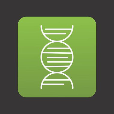 DNA simgesi, web grafiği, vektör illüstrasyonu 