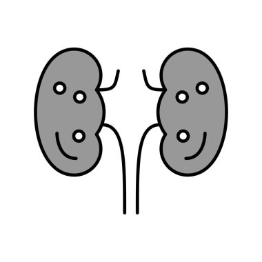 Projeniz için arka planda vektör akciğerleri simgesi